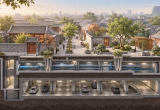 北京核心区城市更新把道路管廊车库公园叠成一套系统