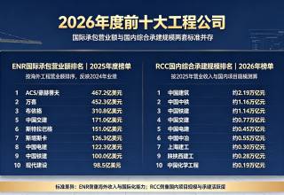 2026年度前十大工程公司